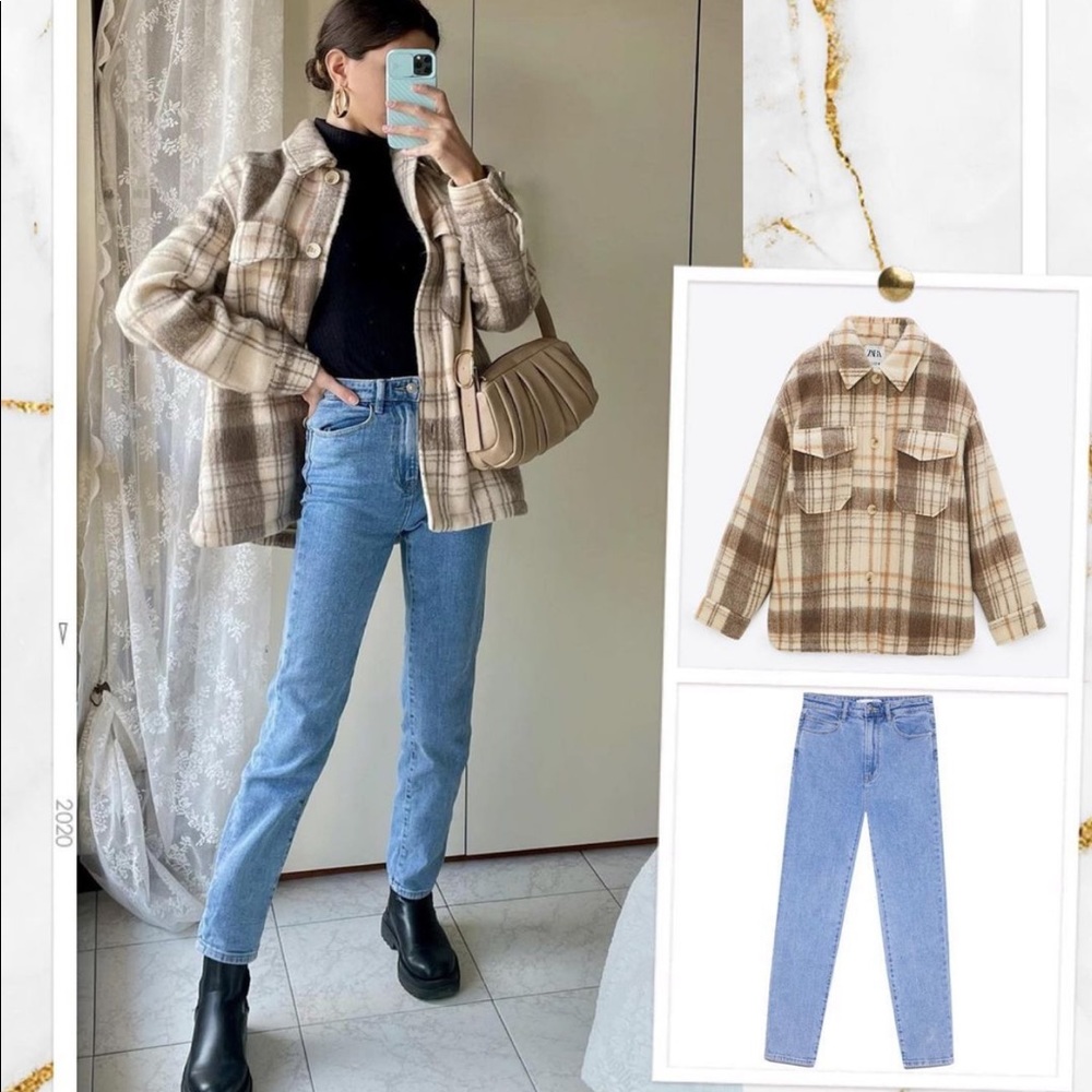 Zara plaid overshirt - Picture 14 of 16